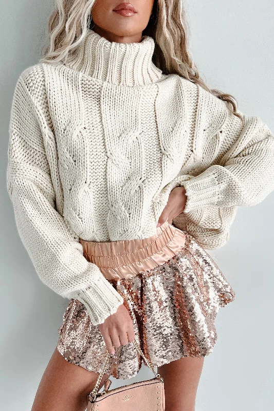 Unique Design Jaime Chunky Cable Knit Sweater (Natural)