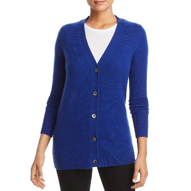 Youthful Style Private Label Womens Grandfather Cashmere V-Neck Cardigan Sweater