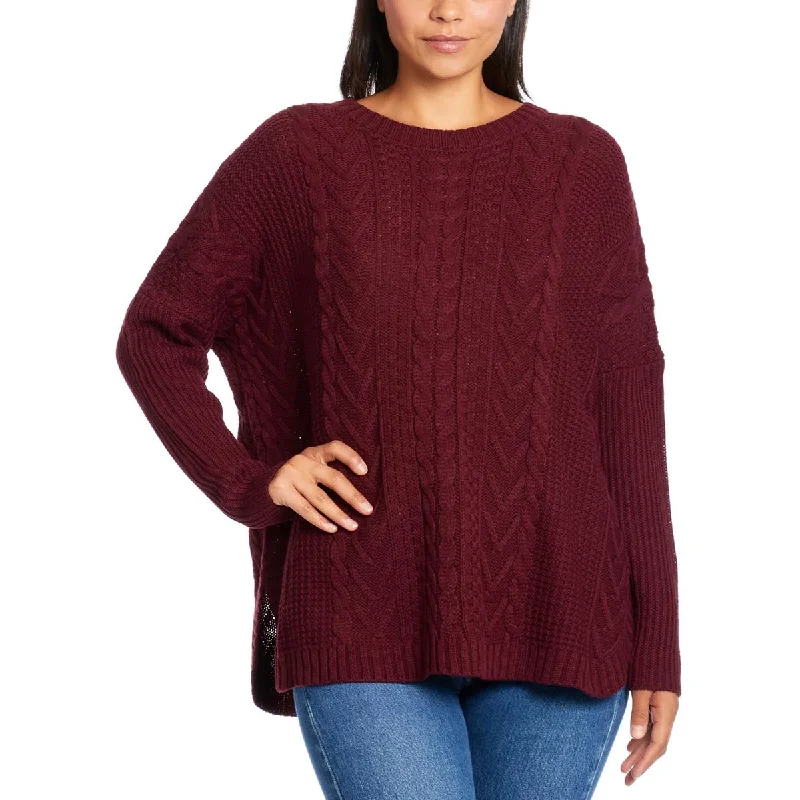Elegant Wear Joesph A Womens Cable Knit Long Sleeve Pullover Sweater