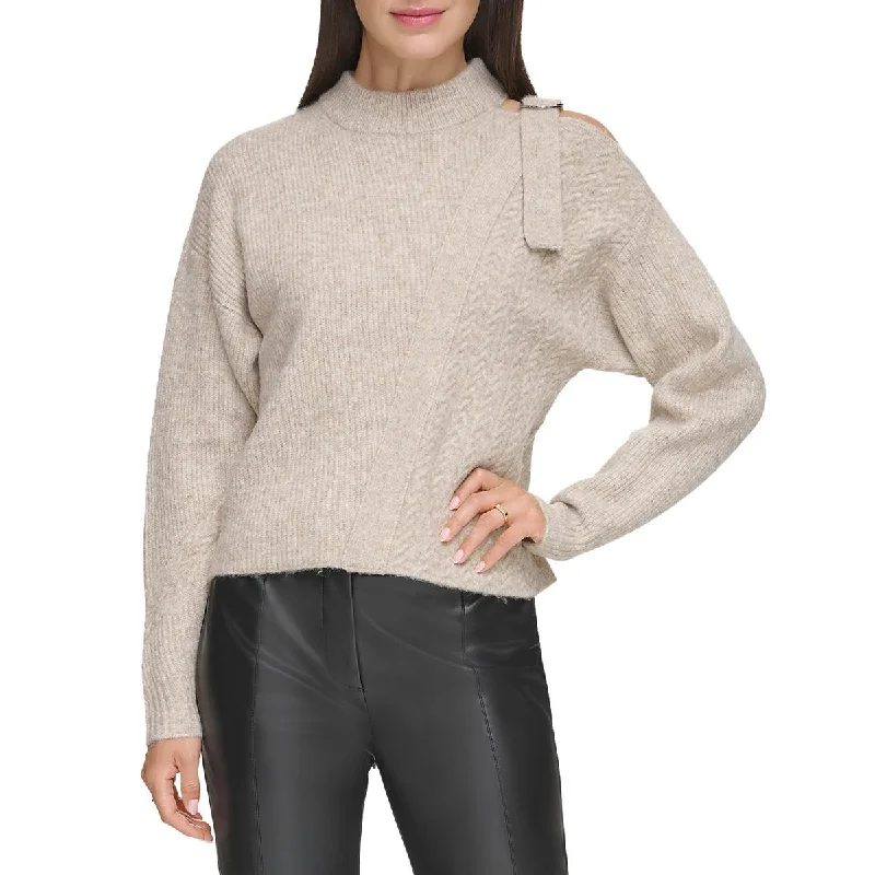 Everyday Style DKNY Womens Ribbed Top Pullover Sweater