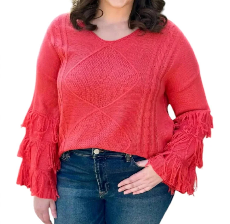 Comfortable And Cold-proof Nicole Sweater In Sunset