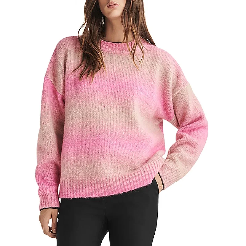 Soft Comfort Rag & Bone Womens Alpaca Ribbed Trim Crewneck Sweater