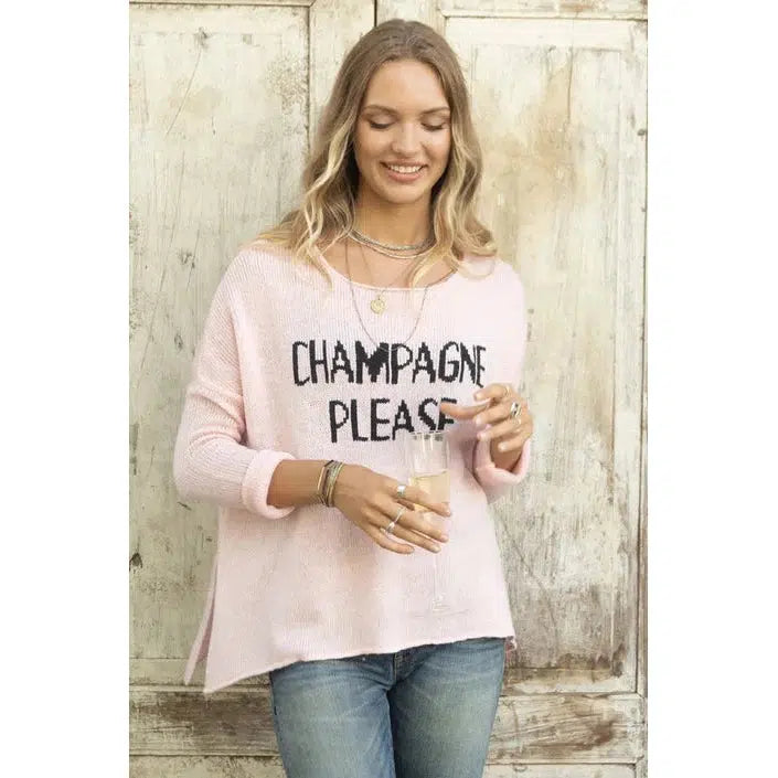 Chic Lounge Wooden Ships Champagne Please Crew Lightweight