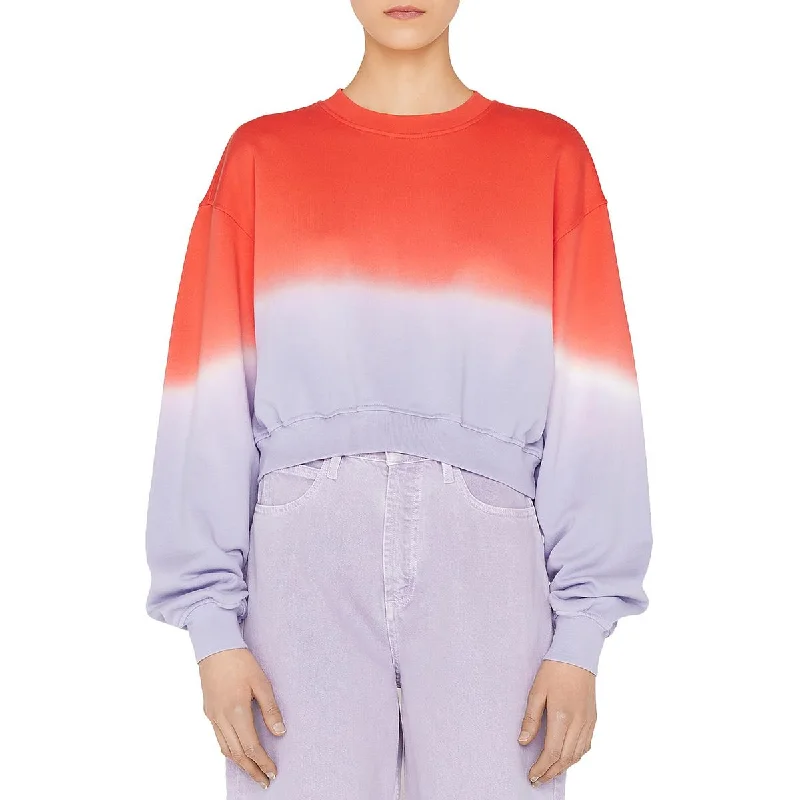 Fresh Comfort FRAME Womens Dip-Dye Cotton Crop Sweater