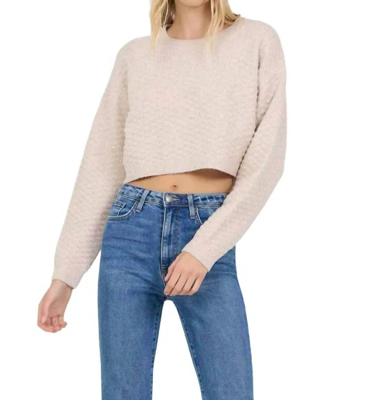 Classic Items Elio Pullover Sweater In Chalk Mix