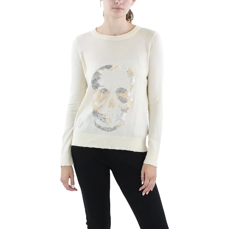 Versatile Outfits Zadig & Voltaire Womens Knit Distressed Crewneck Sweater