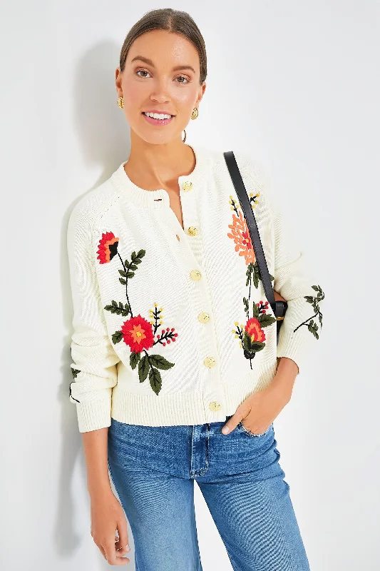 Carefree Embroidered Quincy Cardigan