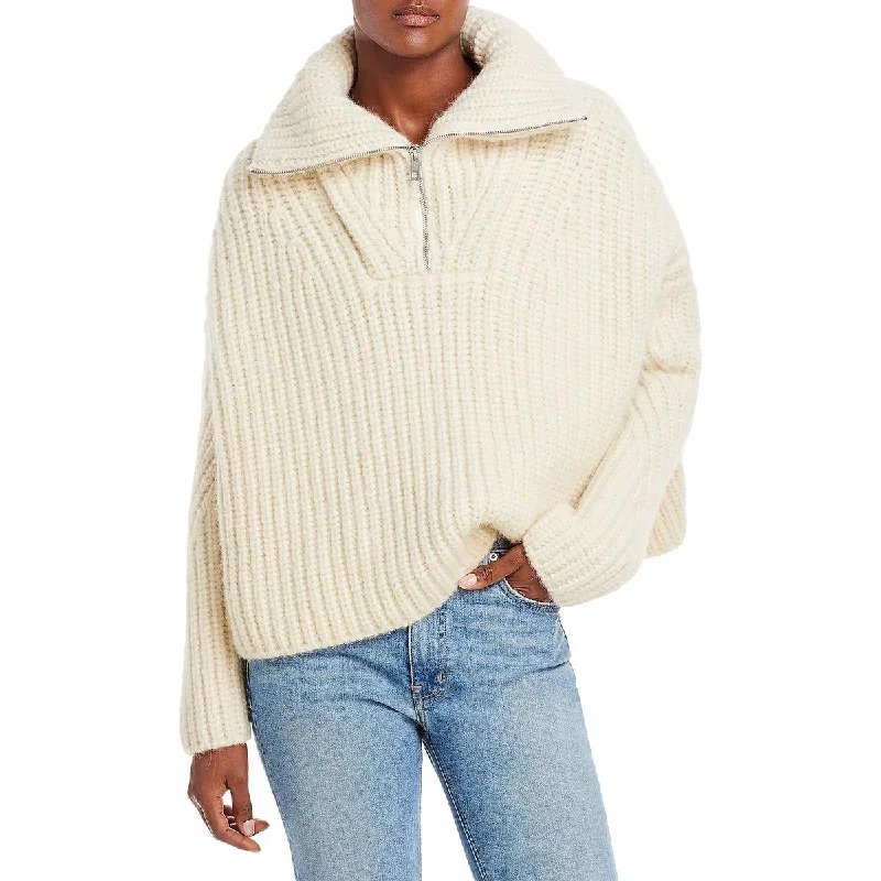 Lounge Chic Rag & Bone Womens Hannah Half Zip Knit Pullover Sweater