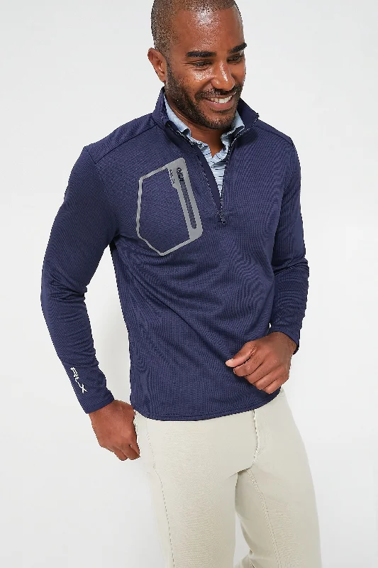 Cozy Chic Trends Luxury Performance Jersey Knit 1/4 Zip Pullover
