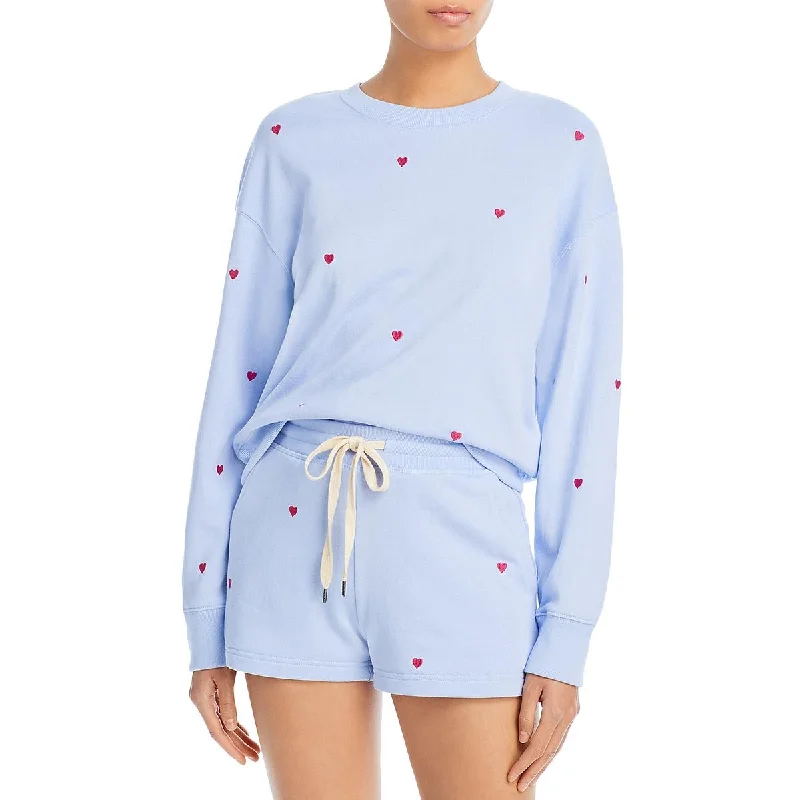 Stretch Design Rails Womens Embroidered Cotton Pullover Sweater