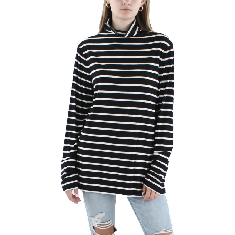 Mid-length Style Anne Klein Womens Shirt Lightweight Turtleneck Sweater
