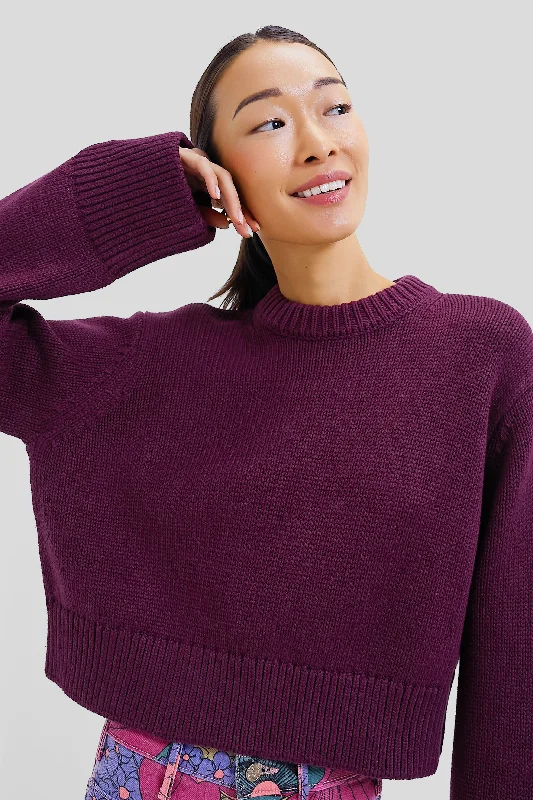 Effortless Outfits Merlot Aiden Sweater