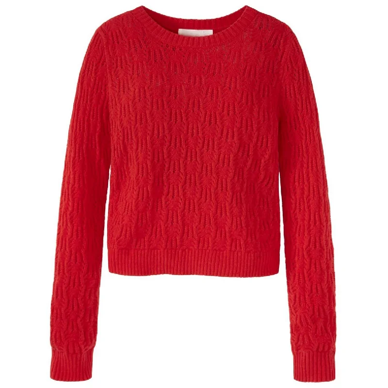 Warm Layers Adyson Parker Womens Pointelle Knit Pullover Sweater