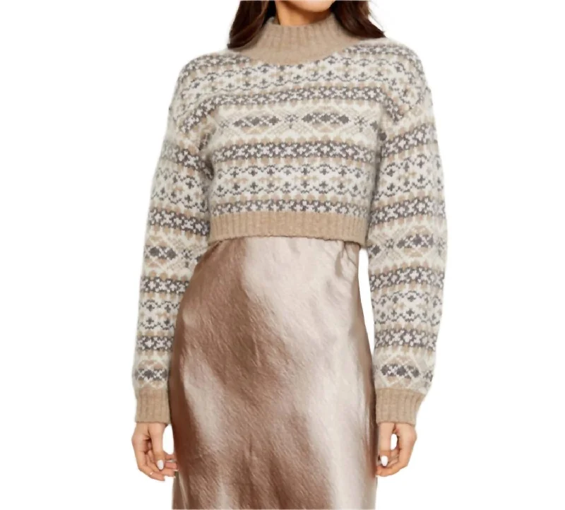 Relaxed Fits Lou Sweater In Oatmeal