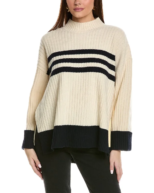 Reiss Misha Striped Rib Wool Jumper