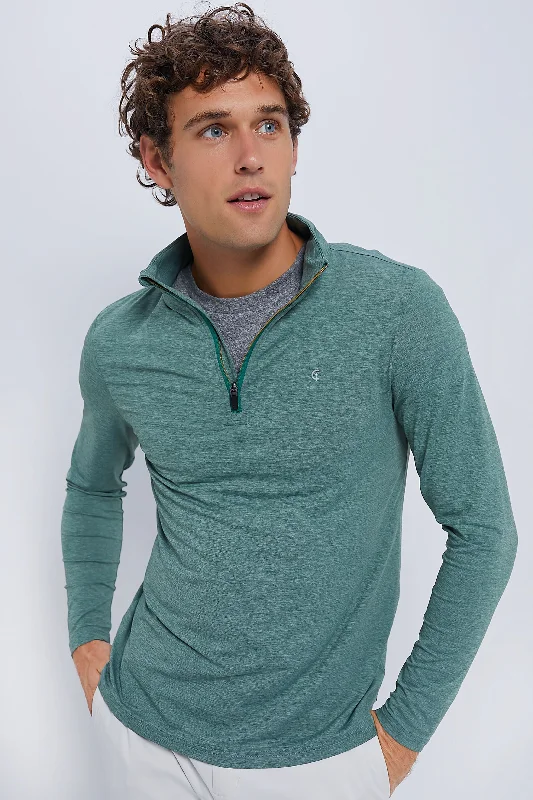 Versatile Items Heathered Forest Featherweight Performance Pullover