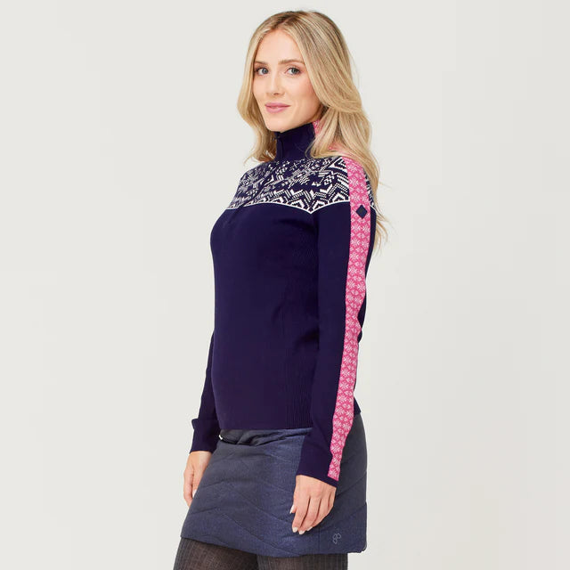 Personalized Design Krimson Klover Women's Summit Zip Neck Sweater