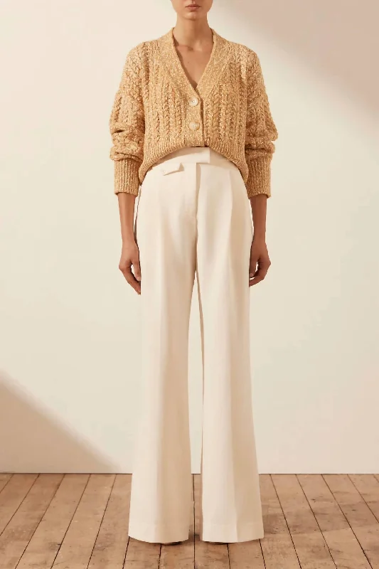 Breathable Style Siqueira Cardigan In Taffy / Cream