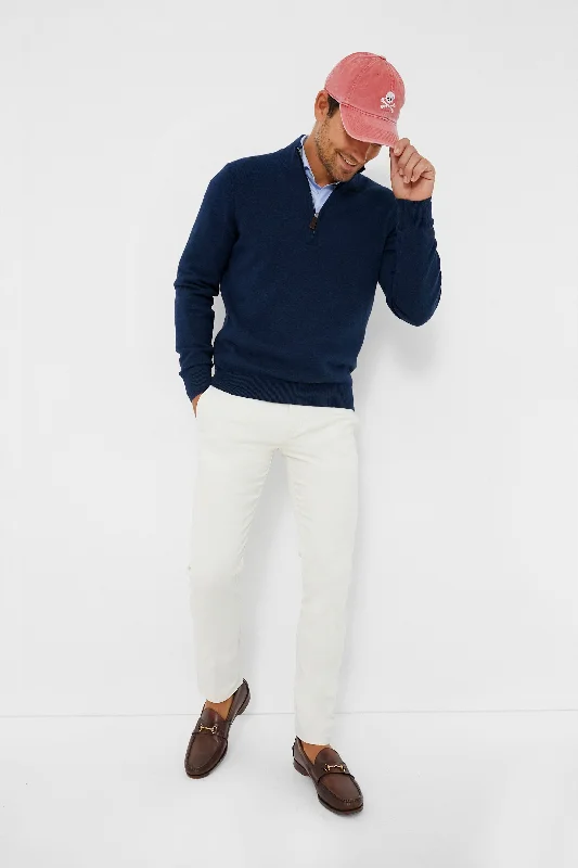 Casual Chic Wear Navy Heather Jackson Quarter Zip