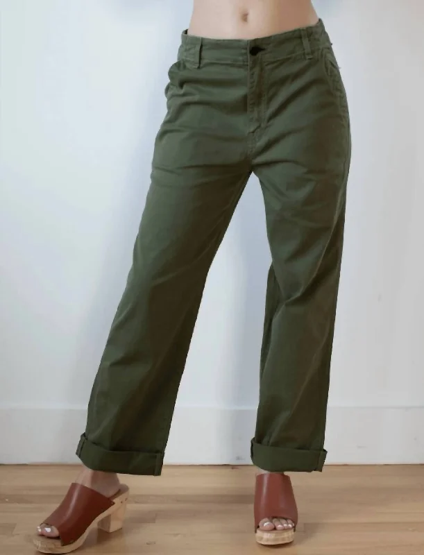 New Season Series Chino Twill In Fatigue
