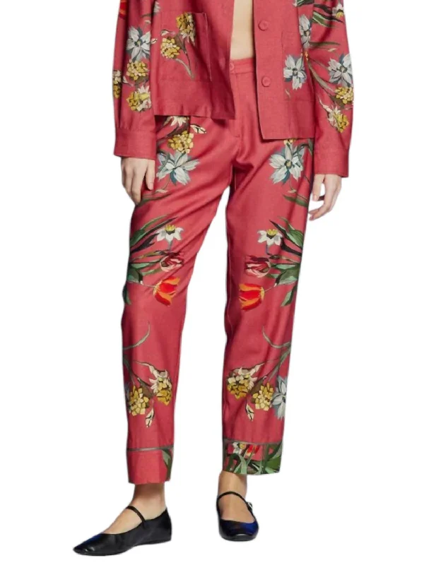 High Street Design Beato Jogger In Rose Print