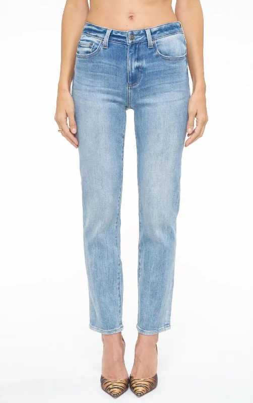 Fashionable Inner Wear Monroe High Rise Cigarette Jeans In Sierra