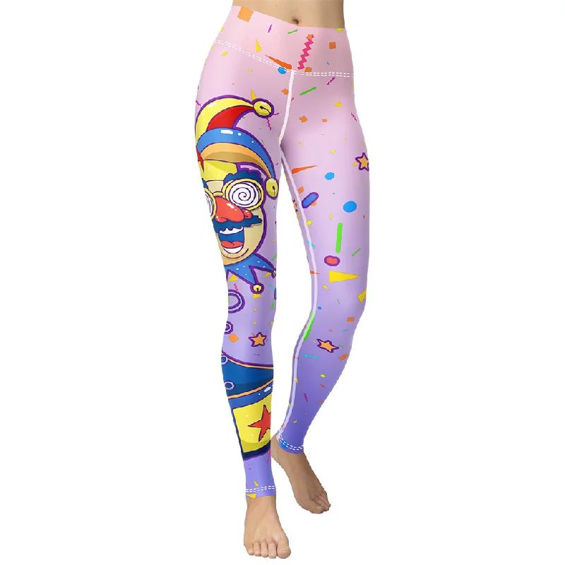 Simple Matching April Fool's Day Yoga Leggings