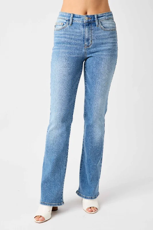 Personal Design High Waist Straight Jeans