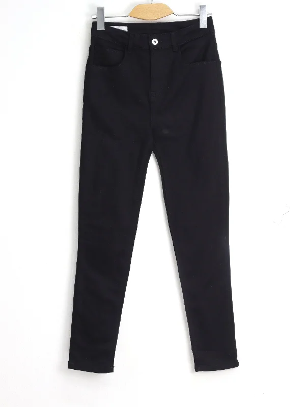 Soft Fashion Women's Plain Skinny Jeans,Black