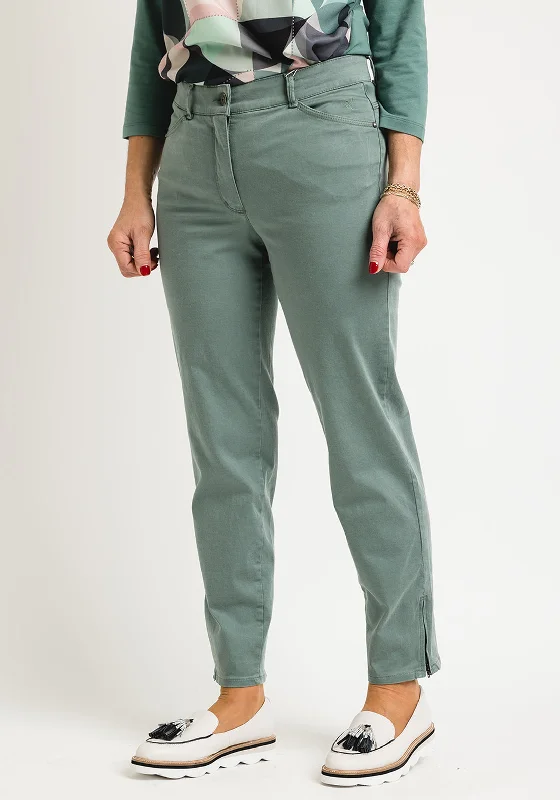 Exclusive Customization Bianca Denver Straight Leg Jeans, Teal Green