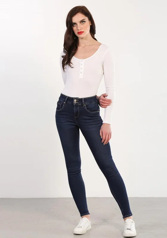 Relaxed Style Rant & Rave Keena Tummy Tuck Skinny Jeans, Dark Wash