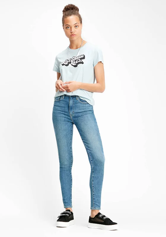 Modernism Levis® Womens Mile High Super Skinny Jeans, Better Safe than Sorry Medium Indigo 0126