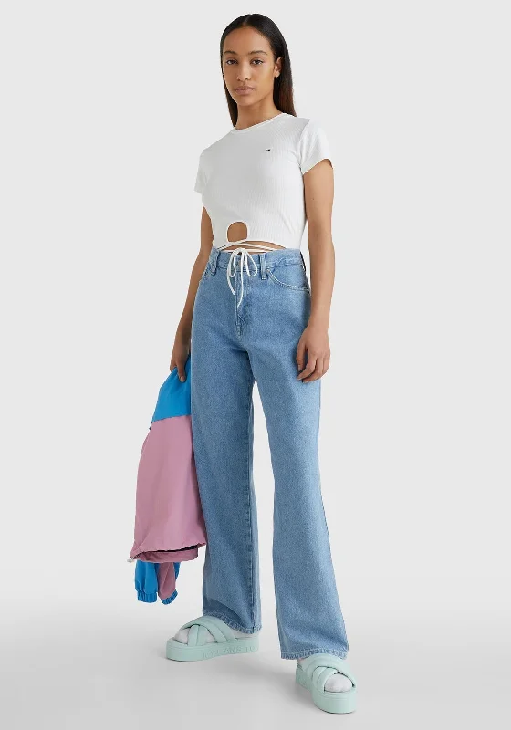 Timeless Comfort Tommy Jeans Betsy Loose Leg Jeans, Light Blue