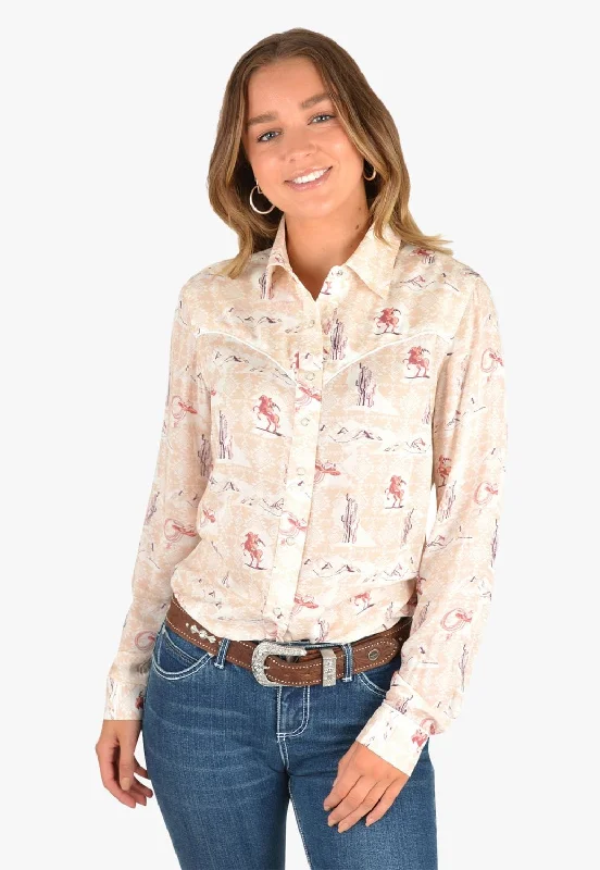 Light Fit Wrangler Womens Matilda Long Sleeve Shirt