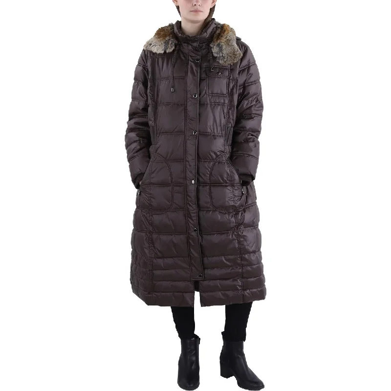 Versatile Comfort Wear Laundry by Design Womens Plus Faux Fur Trim Hooded Quilted Coat Versatile Comfort Wear Laundry by Design Womens Plus Faux Fur Trim Hooded Quilted Coat