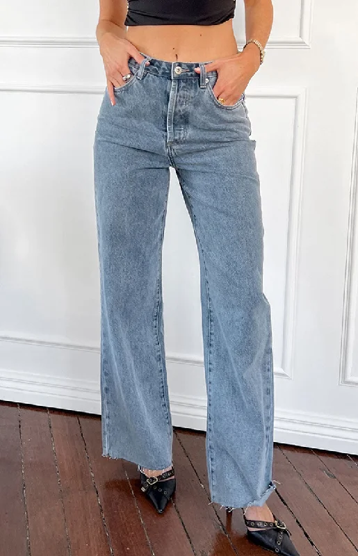 Fresh Wear Essie Light Blue Straight Leg Jeans