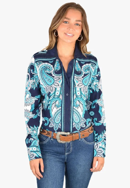 Relaxed Tops Wrangler Womens Judith Long Sleeve Shirt