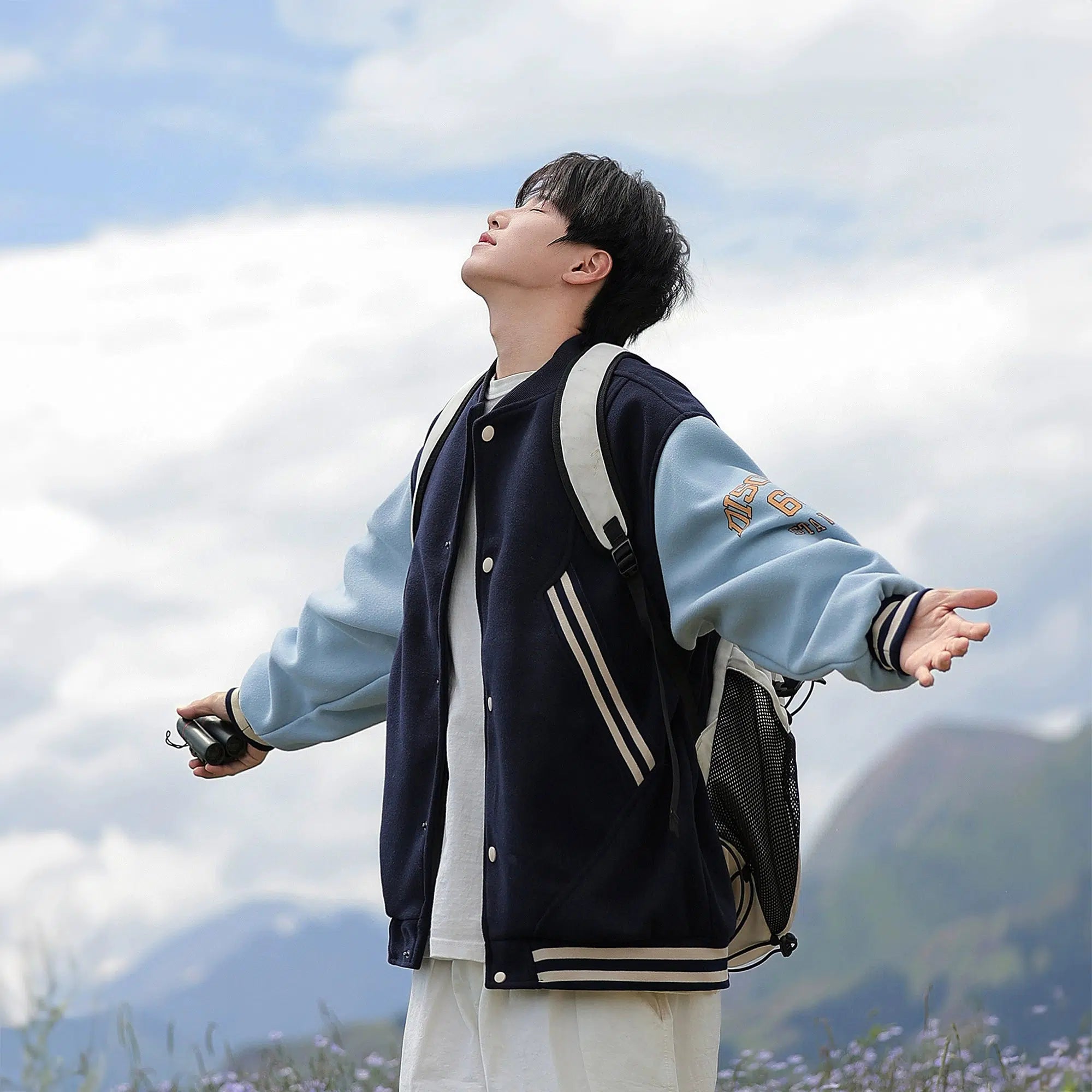 Warm And Comfortable Baseball Style Loose Sports Jacket