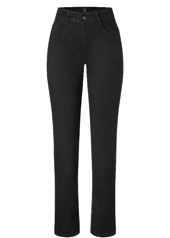 Free And Comfortable Women's Plain Skinny Jeans,Black