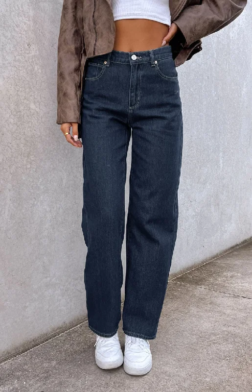Soft Wear Abrand Kaley Slouch Blue Denim Jeans
