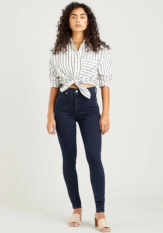 Elegant Outline Levis® Womens Mile High Super Skinny Jeans, Bruised Heart Black 0169