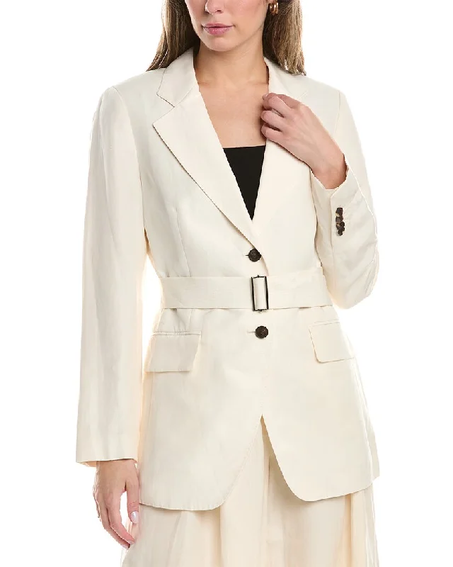 Casual And Casual Lafayette 148 New York Kettson Silk & Linen-Blend Blazer