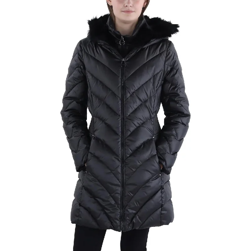 Fashion Elements Laundry by Shelli Segal Womens Down Hooded Down Coat