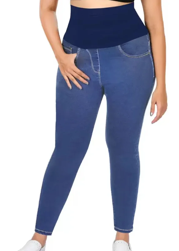 Fashion And Simplicity Women's Maternity Skinny Jeans,Blue