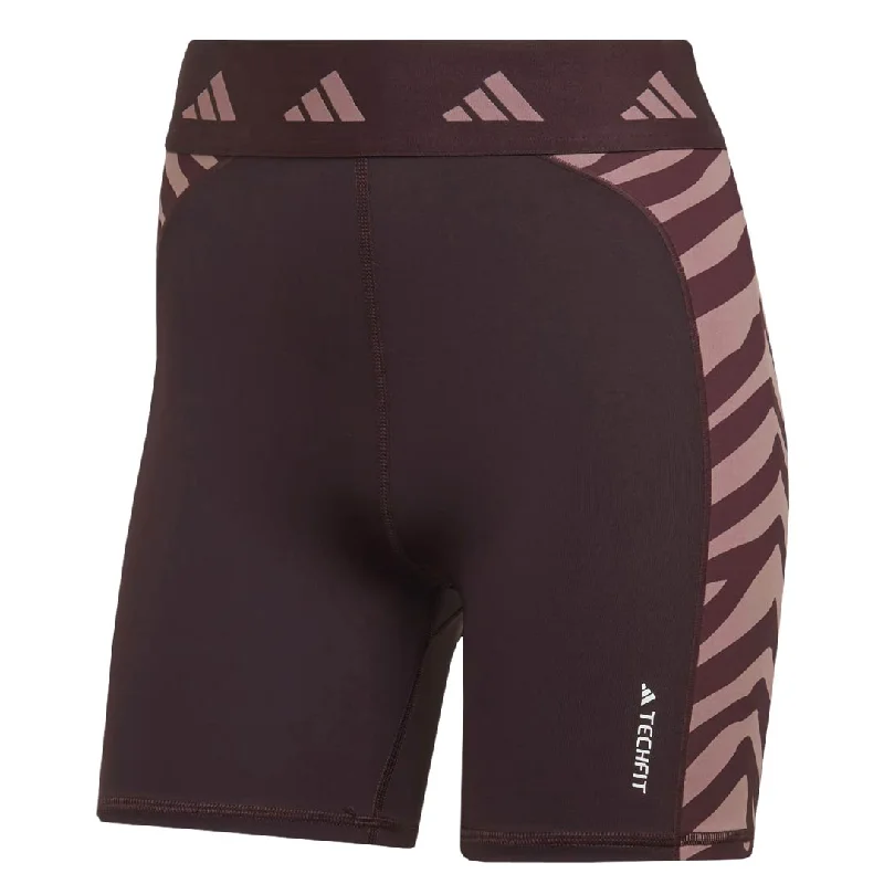 adidas - Women's Hyperglam Techfit Zebra High-Waisted Short Legging (IB3611)