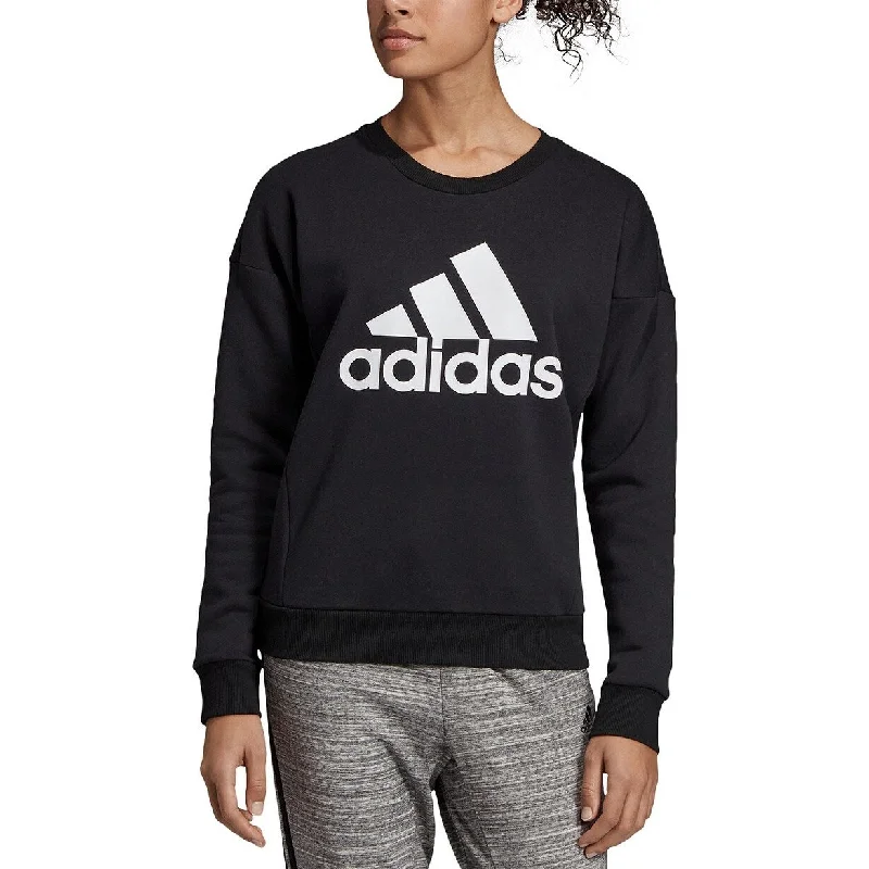 Luxury Fashion Adidas Women's Logo Sweatshirt Black Size Extra Large - X-Large