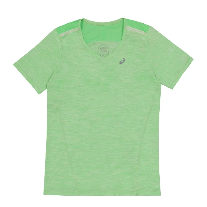 Cute Design Asics - Women's Race V-Neck Short Sleeve T-Shirt (2012C735 301)