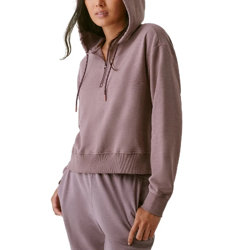 Bass Outdoor Women's Hibernate Half Zip Hoodie Top Grey Size X-Large - Gray - XL