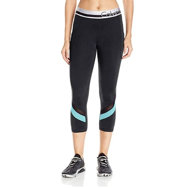 Personalized Design Calvin Klein Women's Color Blocked Capri Leggings Blue Radiant Size Large - Black Personalized Design Calvin Klein Women's Color Blocked Capri Leggings Blue Radiant Size Large - Black