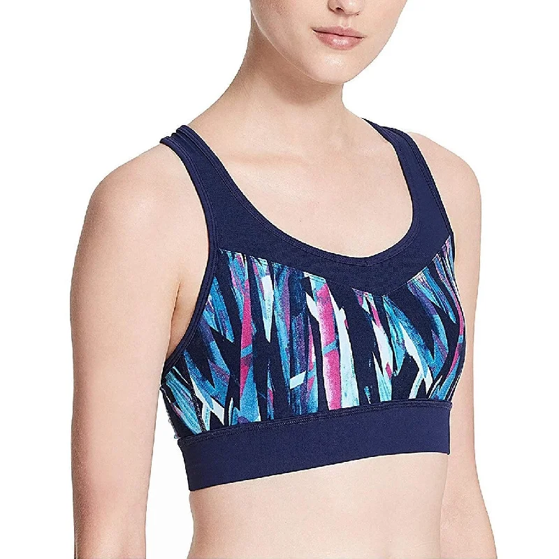 End Of The Year Calvin Klein Women's Explosion Printed Medium-Suppo Pink Combo Size Medium - Blue
